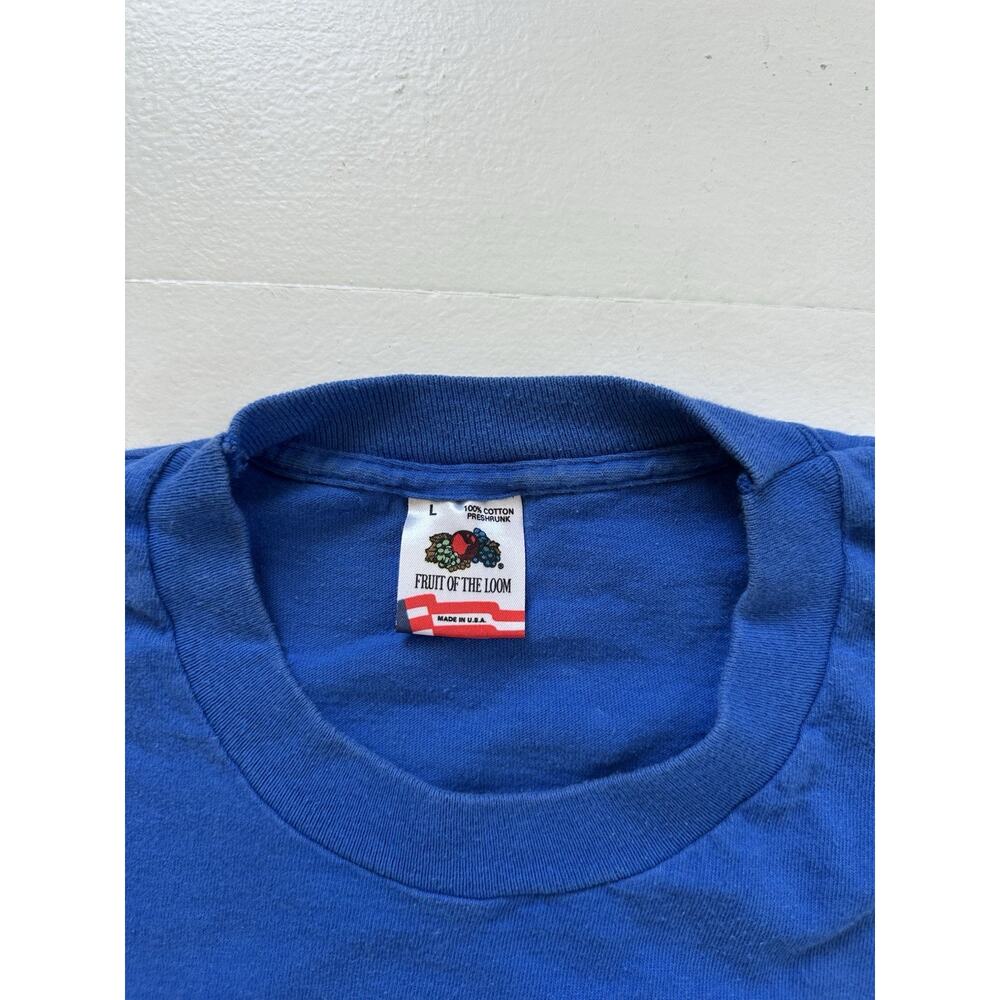 Vintage 90s Single Stitch Micropolis T-Shirt L - Picture 3 of 5